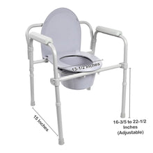 Load image into Gallery viewer, McKesson 3-in-1 Commode Chair, 13-1/2 Inch Seat Width, 350 lbs. Weight Capacity #146-11148-1