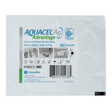 Load image into Gallery viewer, ConvaTec Silver Hydrofiber Dressing Aquacel® Ag Advantage 2 X 2 Inch Square Sterile #422297