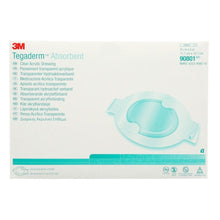Load image into Gallery viewer, Absorbent Transparent Film Dressing 3M™ Tegaderm™ Absorbent 4-3/8 X 5 Inch Oval Sterile #90801