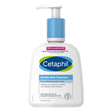 Load image into Gallery viewer, Facial Cleanser Cetaphil® Gentle Skin Cleanser Lotion 8 oz. Pump Bottle Unscented