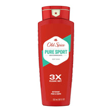 Load image into Gallery viewer, Body Wash Old Spice® Pure Sport Liquid 18 oz. Bottle Clean Scent