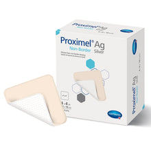 Load image into Gallery viewer, Hartmann Silver Foam Dressing Proximel® Ag Non-Border 4 X 4 Inch Square Sterile #15713117