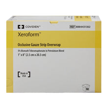 Load image into Gallery viewer, Xeroform Petrolatum Impregnated Dressing Xeroform™ Occlusive Strip 1 X 8 Inch Sterile #8884431302