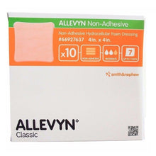 Load image into Gallery viewer, Smith & Nephew Foam Dressing Allevyn 4 X 4 Inch Without Border Film Backing Nonadhesive Square Sterile #66007637