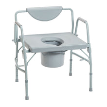 Load image into Gallery viewer, Drive Medical Deluxe Bariatric Drop-Arm Commode #11135-1
