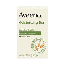 Load image into Gallery viewer, Johnson & Johnson Aveeno Moisturizing Bar Soap with Nourishing Oat Flour, 3.5 oz.