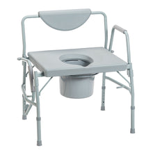 Load image into Gallery viewer, Drive Medical Deluxe Bariatric Drop-Arm Commode #11135-1