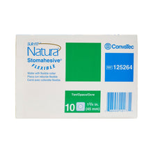 Load image into Gallery viewer, ConvaTec Ostomy Barrier Sur-Fit Natura® Trim to Fit 125264 , Standard Wear Stomahesive® Adhesive 45 mm Flange Sur-Fit® Natura® System Hydrocolloid Up to 1 to 1-1/4 Inch Opening 4 X 4 Inch