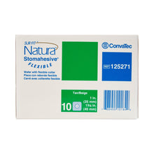 Load image into Gallery viewer, ConvaTec Ostomy Barrier Sur-Fit Natura® Precut 125271 , Standard Wear Stomahesive® Adhesive 45 mm Flange Sur-Fit® Natura® System Hydrocolloid 1 Inch Opening 4 X 4 Inch