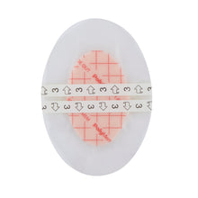Load image into Gallery viewer, Ferris Manufacturing Foam Dressing PolyMem® Shapes® 3-1/2 X 5 Inch With Border Film Backing Adhesive Oval Sterile #8053