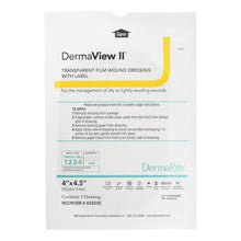 Load image into Gallery viewer, Transparent Film Dressing DermaView II™ 4 X 4-1/2 Inch Frame Style Delivery Rectangle Sterile #00253E