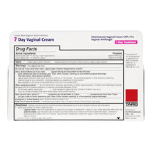 Load image into Gallery viewer, Vaginal Antifungal 1% Strength Cream 1.5 oz. Tube #51672200306