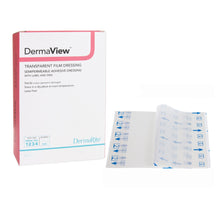 Load image into Gallery viewer, Transparent Film Dressing DermaView™ 4 X 5 Inch 2 Tab Delivery Rectangle Sterile #00251E