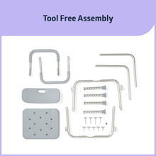 Load image into Gallery viewer, Medline Shower Chair with Backrest and Padded Armrests, 350 lb. Capacity, Gray, Aluminum, #G2-100KHX1