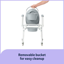 Load image into Gallery viewer, Medline Aluminum Drop-Arm Commode with 4 Locking Casters #G1-506DWX1