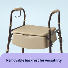 Load image into Gallery viewer, Medline Bedside Commode with Microban #MDS89664ELMB