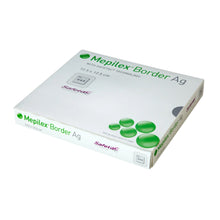 Load image into Gallery viewer, Molnlycke Silver Foam Dressing Mepilex® Border Ag 4 X 10 Inch Rectangle Sterile #395790