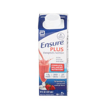 Load image into Gallery viewer, Oral Supplement Ensure® Plus Therapeutic Nutrition Strawberry Flavor Liquid 8 oz. Reclosable Carton