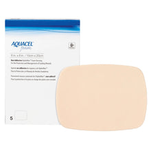 Load image into Gallery viewer, ConvaTec Foam Dressing Aquacel® 6 X 8 Inch Without Border Waterproof Film Backing Nonadhesive Rectangle Sterile #420637