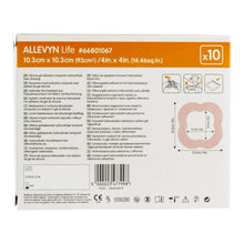 Load image into Gallery viewer, Smith & Nephew Foam Dressing Allevyn Life 4 X 4 Inch With Border Film Backing Silicone Gel Adhesive Quadrilobe Sterile #66801067