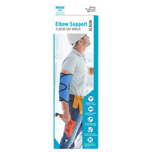 Load image into Gallery viewer, Elbow Support One Size Fits Most Hook and Loop Strap Fastening Blue #A10113