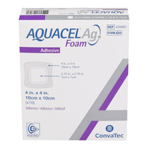 Load image into Gallery viewer, Convec Silver Foam Dressing Aquacel® Ag 4 X 4 Inch Square Sterile#420681