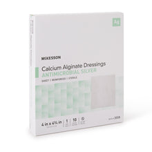Load image into Gallery viewer, Silver Alginate Dressing McKesson 4 X 4-3/4 Inch Rectangle Sterile #3558