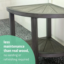 Load image into Gallery viewer, Medline Corner Aluminum and Faux Wood Bath Bench, 15.5" W x 15.5" D x 18" H #G2-501X1