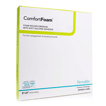 Load image into Gallery viewer, DermaRite Industries Foam Dressing ComfortFoam™ 8 X 8 Inch Without Border Film Backing Silicone Face Square Sterile #44880