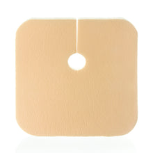 Load image into Gallery viewer, DermaRite Industries Foam Dressing DermaFoam® Tracheostomy 3-1/2 X 3-1/2 Inch Without Border Waterproof Backing Nonadhesive Fenestrated Square Sterile #45330
