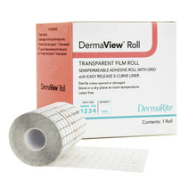 Load image into Gallery viewer, Transparent Film Dressing DermaView™ 4 Inch X 11 Yard 2 Tab Delivery Roll Sterile #15411