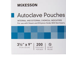Load image into Gallery viewer, Sterilization Pouch McKesson Ethylene Oxide (EO) Gas / Steam 3-1/2 X 9 Inch Transparent Blue / White Self Seal Paper / Film #16-6423