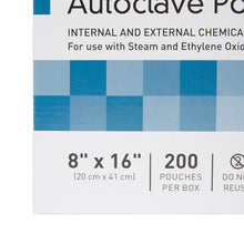 Load image into Gallery viewer, Sterilization Pouch McKesson Ethylene Oxide (EO) Gas / Steam 8 X 16 Inch Transparent Blue / White Self Seal Paper / Film #16-6426