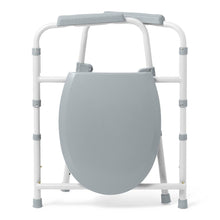 Load image into Gallery viewer, Medline 3-in-1 Folding Aluminum Elongated Commode #G1-505LX1