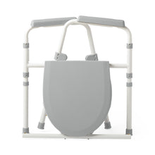Load image into Gallery viewer, Medline Steel 3-in-1 Folding Commode, Includes Seat with Lid, Bucket, Armrests, and Splashguard #G1-200X1