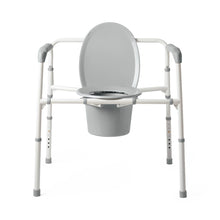 Load image into Gallery viewer, Medline Extra-Wide 24" Steel Bariatric Commode with 650 lb. Capacity, Elongated #G1-201LBX1