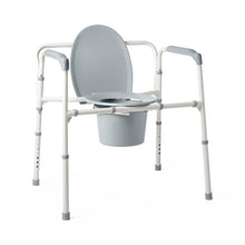 Load image into Gallery viewer, Medline Extra-Wide 24" Steel Bariatric Commode with 650 lb. Capacity, Elongated #G1-201LBX1