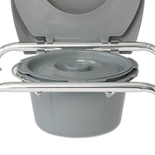 Load image into Gallery viewer, Medline Aluminum Elongated Commode with 4 Locking Casters #G1-501LWX1