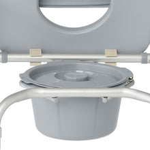Load image into Gallery viewer, Medline Aluminum Padded Shower Chair Commode with 4 Locking Casters #G1-502PWX1