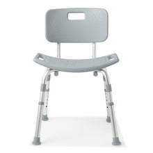 Load image into Gallery viewer, Medline Gray Knockdown Shower Chair, 400 lb Capacity, #G2-102KX1