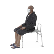 Load image into Gallery viewer, Medline Transfer Bench with Backrest and Pushbutton Height Adjustment, 400 lb. Capacity, #G3-100KBX1