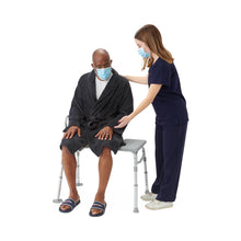 Load image into Gallery viewer, Medline Transfer Bench with Backrest and Pushbutton Height Adjustment, 400 lb. Capacity, #G3-100KBX1