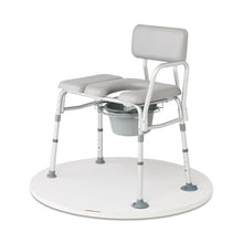 Load image into Gallery viewer, Medline Combination Transfer Bench and Commode, Padded, 400 lb. Capacity, #G3-101KBPX1