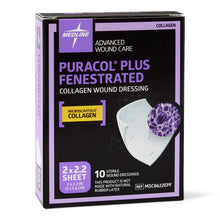 Load image into Gallery viewer, Puracol Plus Collagen Wound Dressing, 2" x 2.25" Fenestrated