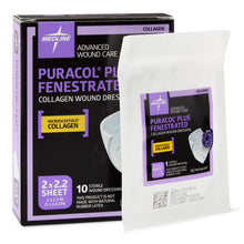 Load image into Gallery viewer, Puracol Plus Collagen Wound Dressing, 2" x 2.25" Fenestrated