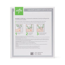 Load image into Gallery viewer, Maxorb Extra Ag+ CMC/Alginate Dressings, 4" x 4.75" inch