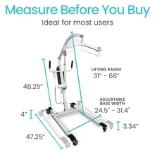 Load image into Gallery viewer, Electric Patient Lift #MOB1076WHT