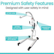 Load image into Gallery viewer, Electric Patient Lift With Sling #MOB1076WHTSLG