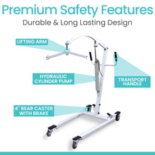 Load image into Gallery viewer, Hydraulic Patient Lift With Sling #MOB1068SLG
