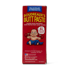 Load image into Gallery viewer, Boudreaux's Butt Paste Skin Protectants, Boudreaux, Maximum Strength, 2 oz. Jar #OTC032302